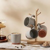 image:imageEfar Ceramic Coffee Mug Set of 4 12oz Stoneware Coffee Cup with Handle Porcelain Tea Cups Modern Farmhouse Latte Mug Gift Set for Women amp Men Microwave Safe Speckled WhiteSpeckled Khaki
