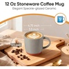 image:imageEfar Ceramic Coffee Mug Set of 4 12oz Stoneware Coffee Cup with Handle Porcelain Tea Cups Modern Farmhouse Latte Mug Gift Set for Women amp Men Microwave Safe Speckled WhiteSpeckled Khaki