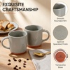 image:imageEfar Ceramic Coffee Mug Set of 4 12oz Stoneware Coffee Cup with Handle Porcelain Tea Cups Modern Farmhouse Latte Mug Gift Set for Women amp Men Microwave Safe Speckled WhiteSpeckled Khaki