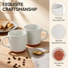 image:imageEfar Ceramic Coffee Mug Set of 4 12oz Stoneware Coffee Cup with Handle Porcelain Tea Cups Modern Farmhouse Latte Mug Gift Set for Women amp Men Microwave Safe Speckled WhiteSpeckled White