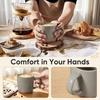 image:imageEfar Ceramic Coffee Mug Set of 4 12oz Stoneware Coffee Cup with Handle Porcelain Tea Cups Modern Farmhouse Latte Mug Gift Set for Women amp Men Microwave Safe Speckled WhiteSpeckled Khaki