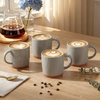 image:imageEfar Ceramic Coffee Mug Set of 4 12oz Stoneware Coffee Cup with Handle Porcelain Tea Cups Modern Farmhouse Latte Mug Gift Set for Women amp Men Microwave Safe Speckled WhiteSpeckled Khaki