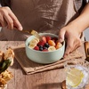 image:imageEfar Cereal Bowls Set of 4 27oz Ceramic Deep Soup Bowls for Kitchen Microwave Safe Bowls for Serving Prep Rice Dessert Snack Salad Dishwasher Safe Speckled MulticolorMist Green