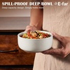 image:imageEfar Cereal Bowls Set of 4 27oz Ceramic Deep Soup Bowls for Kitchen Microwave Safe Bowls for Serving Prep Rice Dessert Snack Salad Dishwasher Safe Speckled MulticolorStone White