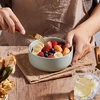 image:imageEfar Cereal Bowls Set of 4 27oz Ceramic Deep Soup Bowls for Kitchen Microwave Safe Bowls for Serving Prep Rice Dessert Snack Salad Dishwasher Safe Speckled MulticolorHaze Gray