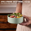 image:imageEfar Cereal Bowls Set of 4 27oz Ceramic Deep Soup Bowls for Kitchen Microwave Safe Bowls for Serving Prep Rice Dessert Snack Salad Dishwasher Safe Speckled MulticolorMist Green