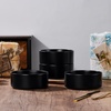 image:imageEfar Cereal Bowls Set of 4 27oz Ceramic Deep Soup Bowls for Kitchen Microwave Safe Bowls for Serving Prep Rice Dessert Snack Salad Dishwasher Safe Speckled MulticolorMatte Black