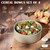 image:imageEfar Cereal Bowls Set of 4 27oz Ceramic Deep Soup Bowls for Kitchen Microwave Safe Bowls for Serving Prep Rice Dessert Snack Salad Dishwasher Safe Speckled MulticolorDeep Khaki