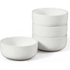 image:imageEfar Cereal Bowls Set of 4 27oz Ceramic Deep Soup Bowls for Kitchen Microwave Safe Bowls for Serving Prep Rice Dessert Snack Salad Dishwasher Safe Speckled MulticolorStone White
