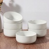 image:imageEfar Cereal Bowls Set of 4 27oz Ceramic Deep Soup Bowls for Kitchen Microwave Safe Bowls for Serving Prep Rice Dessert Snack Salad Dishwasher Safe Speckled MulticolorStone White
