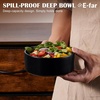 image:imageEfar Cereal Bowls Set of 4 27oz Ceramic Deep Soup Bowls for Kitchen Microwave Safe Bowls for Serving Prep Rice Dessert Snack Salad Dishwasher Safe Speckled MulticolorMatte Black