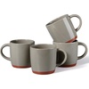 image:imageEfar Ceramic Coffee Mug Set of 4 12oz Stoneware Coffee Cup with Handle Porcelain Tea Cups Modern Farmhouse Latte Mug Gift Set for Women amp Men Microwave Safe Speckled WhiteSpeckled Khaki