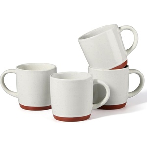 image:imageEfar Ceramic Coffee Mug Set of 4 12oz Stoneware Coffee Cup with Handle Porcelain Tea Cups Modern Farmhouse Latte Mug Gift Set for Women amp Men Microwave Safe Speckled WhiteSpeckled White
