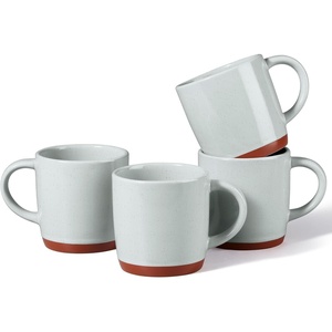 image:imageEfar Ceramic Coffee Mug Set of 4 12oz Stoneware Coffee Cup with Handle Porcelain Tea Cups Modern Farmhouse Latte Mug Gift Set for Women amp Men Microwave Safe Speckled WhiteSpeckled Gray