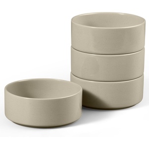 image:imageEfar Cereal Bowls Set of 4 27oz Ceramic Deep Soup Bowls for Kitchen Microwave Safe Bowls for Serving Prep Rice Dessert Snack Salad Dishwasher Safe Speckled MulticolorDeep Khaki