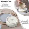 image:imageEfar 6Piece Stoneware Dinnerware Sets Black Plates and Bowls Set for 2 Kitchen Modern Dishes Set for Everyday amp Formal Chip and Scratch Resistant Microwave amp Dishwasher Safe Matte BlackMulticolor
