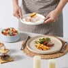 image:imageEfar 6Piece Stoneware Dinnerware Sets Black Plates and Bowls Set for 2 Kitchen Modern Dishes Set for Everyday amp Formal Chip and Scratch Resistant Microwave amp Dishwasher Safe Matte BlackMulticolor