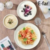 image:imageEfar 6Piece Stoneware Dinnerware Sets Black Plates and Bowls Set for 2 Kitchen Modern Dishes Set for Everyday amp Formal Chip and Scratch Resistant Microwave amp Dishwasher Safe Matte BlackStone White