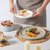 image:imageEfar 6Piece Stoneware Dinnerware Sets Black Plates and Bowls Set for 2 Kitchen Modern Dishes Set for Everyday amp Formal Chip and Scratch Resistant Microwave amp Dishwasher Safe Matte BlackMulticolor