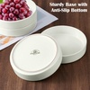 image:imageEfar Pasta Bowls Set of 6 35 oz Large Stoneware Bowl Plates  Shallow amp Wide Ceramic Pasta Serving Plates for Salad Dinner Soup  Microwave amp Dishwasher Safe Speckled MulticolorStone White