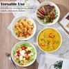 image:imageEfar Pasta Bowls Set of 6 35 oz Large Stoneware Bowl Plates  Shallow amp Wide Ceramic Pasta Serving Plates for Salad Dinner Soup  Microwave amp Dishwasher Safe Speckled MulticolorStone White
