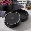 image:imageEfar Pasta Bowls Set of 6 35 oz Large Stoneware Bowl Plates  Shallow amp Wide Ceramic Pasta Serving Plates for Salad Dinner Soup  Microwave amp Dishwasher Safe Speckled MulticolorMatte Black