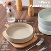 image:imageEfar Pasta Bowls Set of 6 35 oz Large Stoneware Bowl Plates  Shallow amp Wide Ceramic Pasta Serving Plates for Salad Dinner Soup  Microwave amp Dishwasher Safe Speckled MulticolorMulticolor
