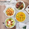 image:imageEfar Pasta Bowls Set of 6 35 oz Large Stoneware Bowl Plates  Shallow amp Wide Ceramic Pasta Serving Plates for Salad Dinner Soup  Microwave amp Dishwasher Safe Speckled MulticolorStone White