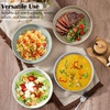 image:imageEfar Pasta Bowls Set of 6 35 oz Large Stoneware Bowl Plates  Shallow amp Wide Ceramic Pasta Serving Plates for Salad Dinner Soup  Microwave amp Dishwasher Safe Speckled MulticolorMulticolor
