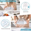 image:imageEfar Glass Mixing Bowl with Airtight Lid 48QT Large Clear Glass Bowl for Salad Sourdough Bread Making Prep Serving Storage Nontoxic amp Leakproof Microwave Dishwasher Oven amp Fridge Safe