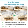 image:imageEfar Glass Mixing Bowl with Airtight Lid 48QT Large Clear Glass Bowl for Salad Sourdough Bread Making Prep Serving Storage Nontoxic amp Leakproof Microwave Dishwasher Oven amp Fridge Safe