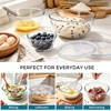 image:imageEfar Glass Mixing Bowls with Airtight Lids Set of 3 482908 Qt Clear Glass Salad Bowls for Cooking Prep Baking Serving Large Nesting Bowls for Storage Proofing Heatproof amp Dishwasher Safe
