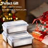 image:imageEfar Loaf Pan with Lids 9 x 5 Inch Stainless Steel Bread Pans for Homemade Bread Rectangle Baking Tins for Sourdough Meatloaf Banana Cake Nontoxic amp Dishwasher Safe  Set of 3Set of 3