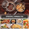image:imageEfar Saute Pan with Lid 12 Inch 6QT TriPly Stainless Steel Deep Frying Pan Braiser Pan amp Chef Skillet Nontoxic Cooking Pan for Induction Ceramic Gas Stoves Heavy Duty Oven amp Dishwasher Safe10 Inch  45 QT