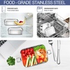 image:imageEfar 4 Pieces Stainless Steel Bento Box 5505508501400ml Metal Lunch Box LeakProof Lunch Food Container with Lids and Divider Reusable Meal Storage for Camping Picnic Travel Work2