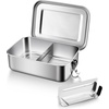 image:imageEfar 4 Pieces Stainless Steel Bento Box 5505508501400ml Metal Lunch Box LeakProof Lunch Food Container with Lids and Divider Reusable Meal Storage for Camping Picnic Travel Work1