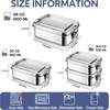 image:imageEfar 4 Pieces Stainless Steel Bento Box 5505508501400ml Metal Lunch Box LeakProof Lunch Food Container with Lids and Divider Reusable Meal Storage for Camping Picnic Travel Work4
