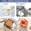 image:imageEfar 4 Pieces Stainless Steel Bento Box 5505508501400ml Metal Lunch Box LeakProof Lunch Food Container with Lids and Divider Reusable Meal Storage for Camping Picnic Travel Work4