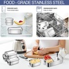 image:imageEfar 4 Pieces Stainless Steel Bento Box 5505508501400ml Metal Lunch Box LeakProof Lunch Food Container with Lids and Divider Reusable Meal Storage for Camping Picnic Travel Work2