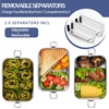 image:imageEfar 4 Pieces Stainless Steel Bento Box 5505508501400ml Metal Lunch Box LeakProof Lunch Food Container with Lids and Divider Reusable Meal Storage for Camping Picnic Travel Work1