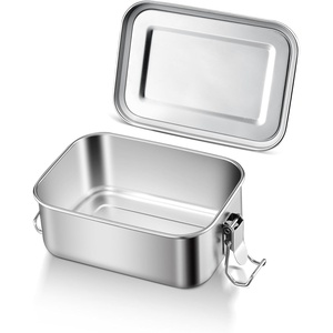 image:imageEfar 4 Pieces Stainless Steel Bento Box 5505508501400ml Metal Lunch Box LeakProof Lunch Food Container with Lids and Divider Reusable Meal Storage for Camping Picnic Travel Work1