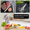 image:imageEfar Knife Set with Block 15 Pieces Kitchen Knife Block Set with Sharpener High Carbon Stainless Steel Sharp Chef Knife Set with Ergonomic Handles Anti Rust WalnutKhaki