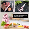 image:imageEfar Knife Set with Block 15 Pieces Kitchen Knife Block Set with Sharpener High Carbon Stainless Steel Sharp Chef Knife Set with Ergonomic Handles Anti Rust WalnutPink