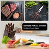 image:imageEfar Knife Set with Block 15 Pieces Kitchen Knife Block Set with Sharpener High Carbon Stainless Steel Sharp Chef Knife Set with Ergonomic Handles Anti Rust WalnutWalnut