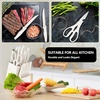 image:imageEfar Knife Set with Block 15 Pieces Kitchen Knife Block Set with Sharpener High Carbon Stainless Steel Sharp Chef Knife Set with Ergonomic Handles Anti Rust WalnutWhite
