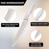 image:imageEfar Knife Set with Block 15 Pieces Kitchen Knife Block Set with Sharpener High Carbon Stainless Steel Sharp Chef Knife Set with Ergonomic Handles Anti Rust WalnutKhaki