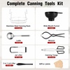 image:imageEfar 19QT Water Bath Canner Pot with Canning Supplies Starter Kit  Foodgrade Stainless Steel Triply Base Home Canning Tools with Rack Works on All Stovetops Including Induction