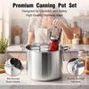 image:imageEfar 19QT Water Bath Canner Pot with Canning Supplies Starter Kit  Foodgrade Stainless Steel Triply Base Home Canning Tools with Rack Works on All Stovetops Including Induction