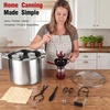image:imageEfar 19QT Water Bath Canner Pot with Canning Supplies Starter Kit  Foodgrade Stainless Steel Triply Base Home Canning Tools with Rack Works on All Stovetops Including Induction