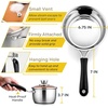 image:imageEfar 3 Quart Saucepan with Lid Stainless Steel Sauce Pan with HeatProof Handles Small Pot for Home Kitchen Restaurant Cooking Dishwasher SafeStainless Steel